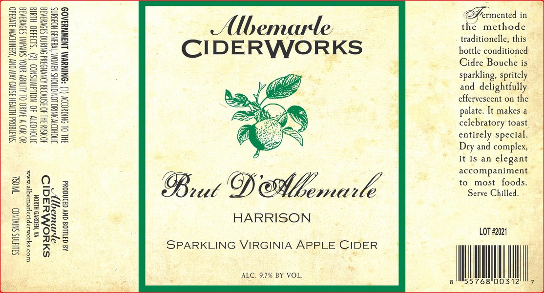 Brut d'Albemarle - Harrison