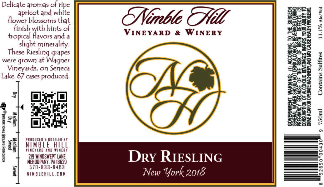 2019 Dry Riesling