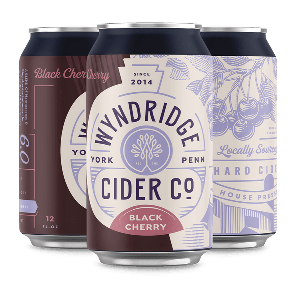 Black Cherry Hard Cider 12oz Can 6pk From Wyndridge Farm Brewing 9809