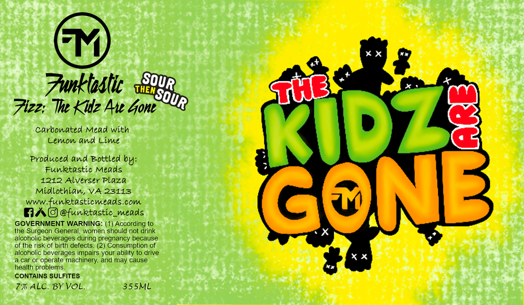 Funktastic Fizz: The Kidz are Gone - 4 x 355mL