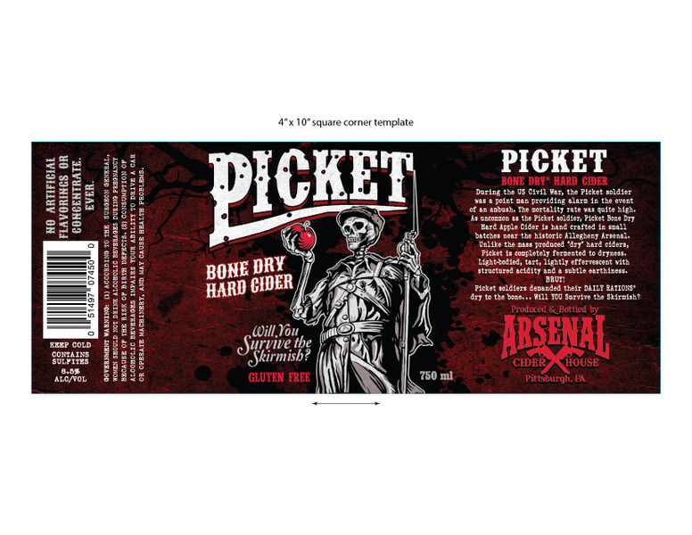 Picket Bone Dry Hard Apple Cider | Arsenal Cider House | Pennsylvania ...