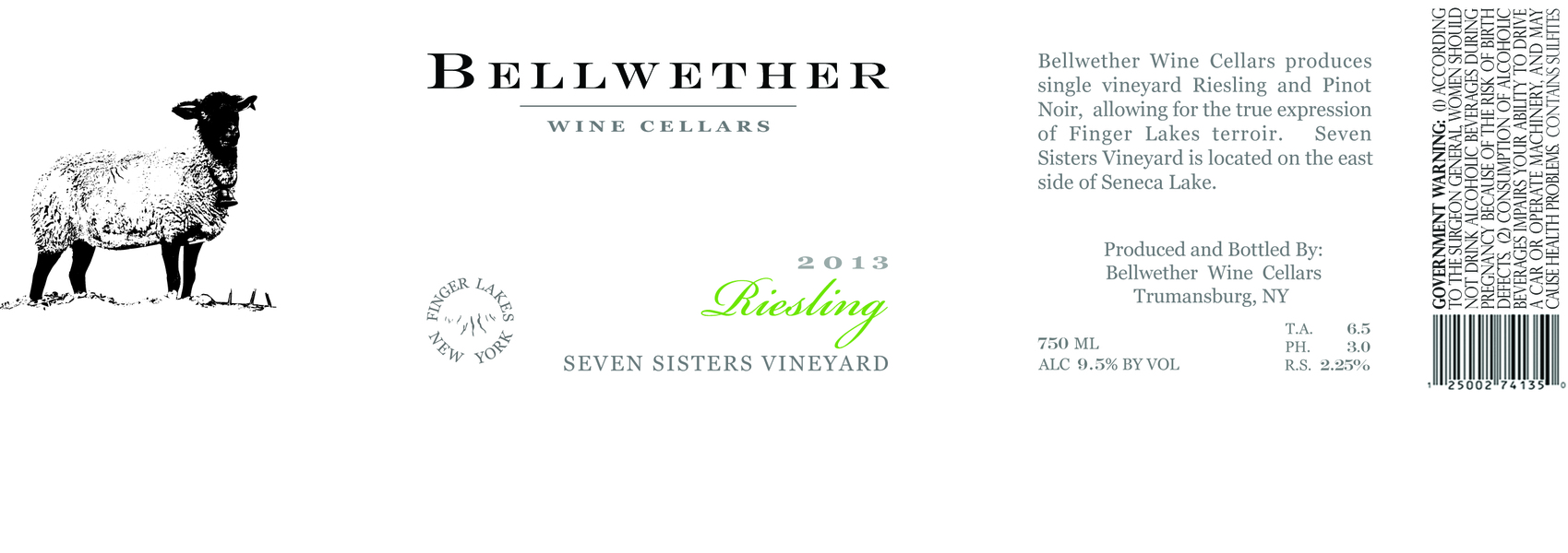 2013 Riesling Seven Sisters Vineyard