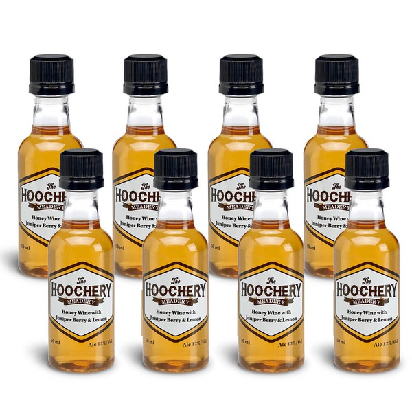 Honey Wine Juniper Berry & Lemon Mead (Sweet) - 8 Bottles: 50 ML Each – 400 ML Total