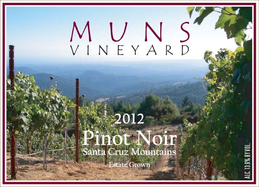 Muns Vineyard 2012 Estate Pinot Noir