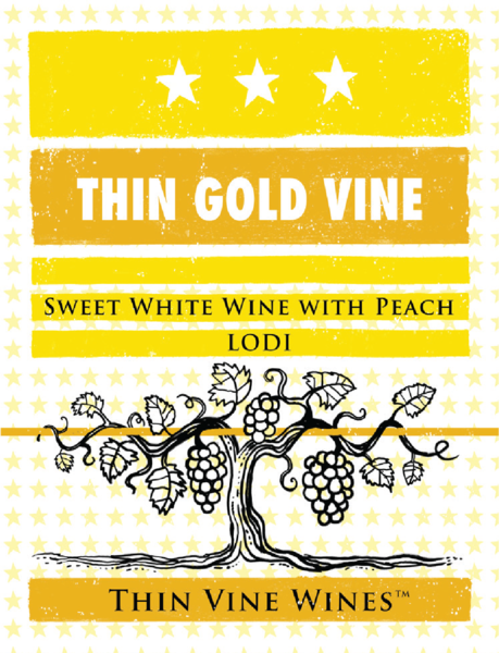 Thin Gold Vine Sweet Peach 