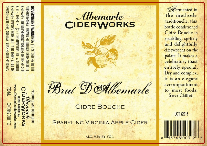 2015 Brut D'Albemarle