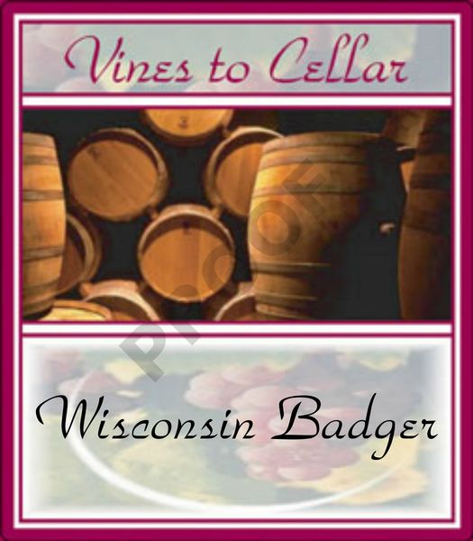 2016 Wisconsin Badger (Blush White Merlot)