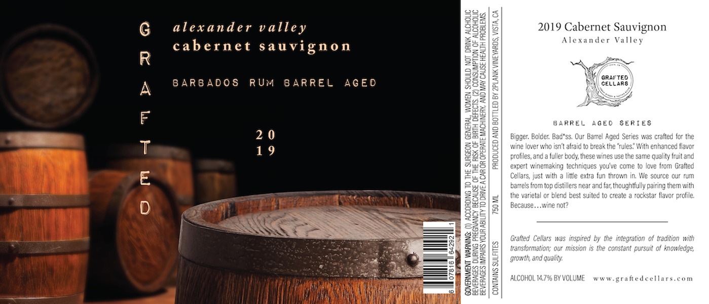 2018 Cabernet Sauvignon in Barbados Rum Barrels