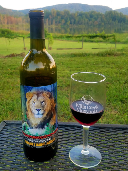 Vatani's Mane Merlot (Numbered Bottle / Glass Package)