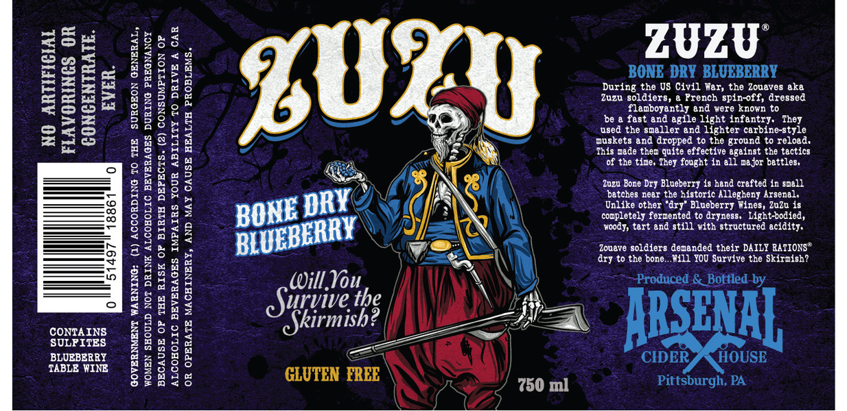 Zuzu Bone Dry Blue Berry