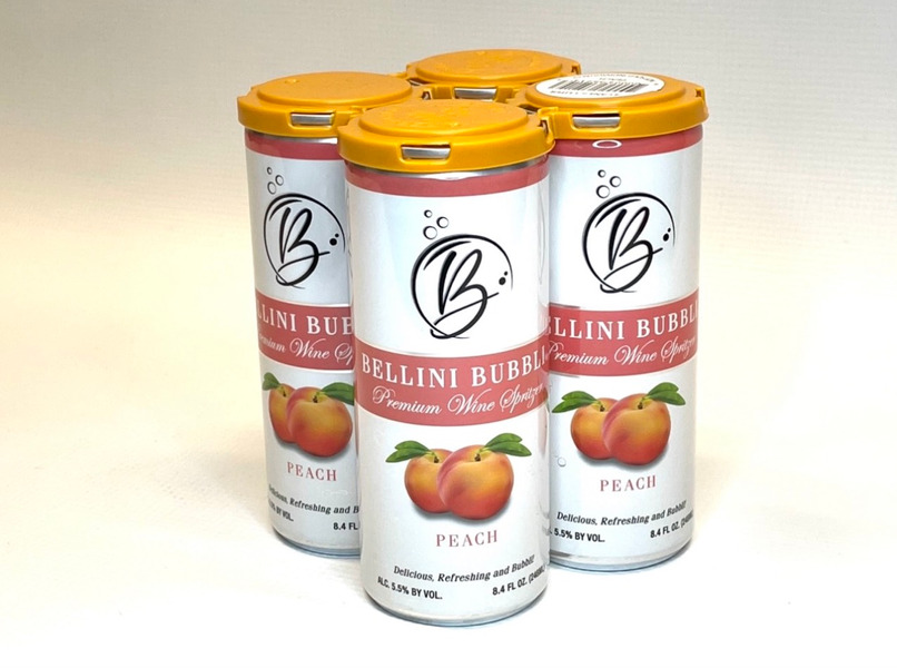 BELLINI BUBBLI PEACH 4-PACK 