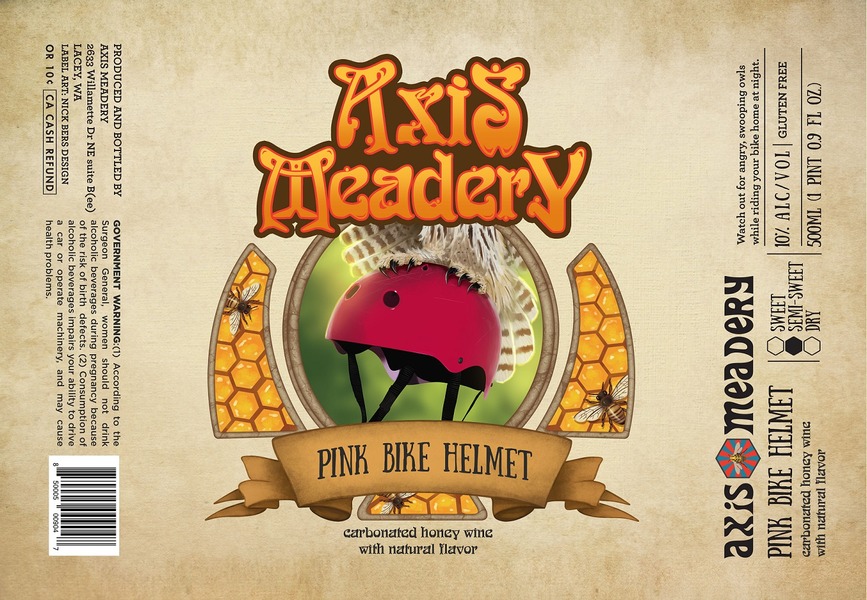 Pink Bike Helmet - Pomegranate Mead