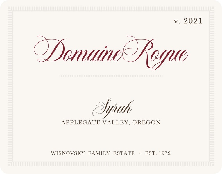 2021 Valley View Domaine Rogue Syrah