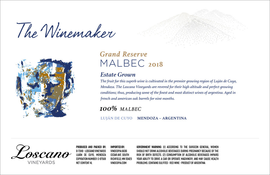 2020 4 Liter Insert Grand Reserve Malbec