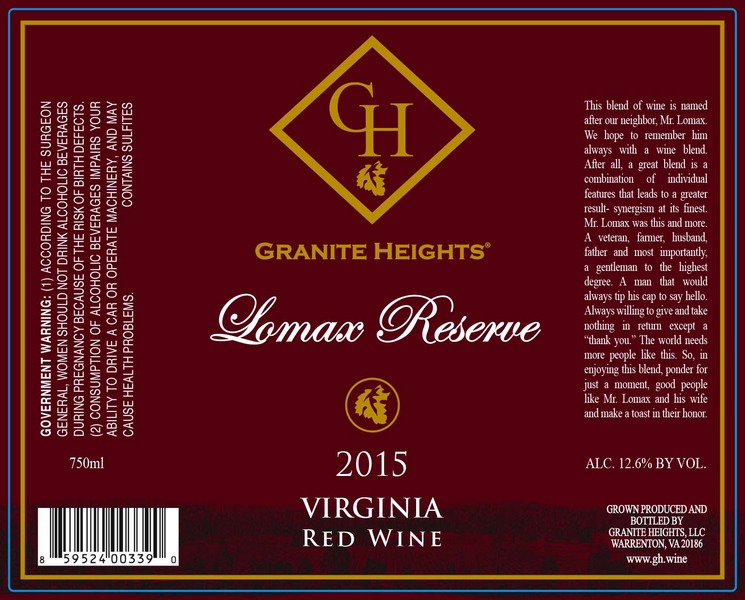 2015 Lomax Reserve