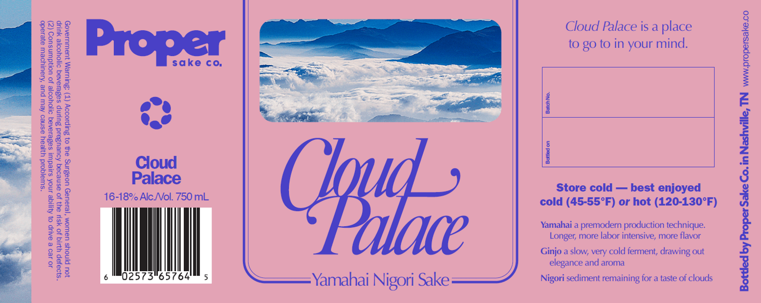 Cloud Palace - Yamahai Nigori Sake