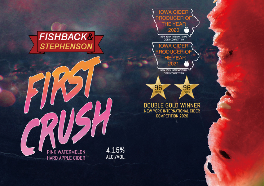 First Crush: Pink Watermelon Hard Apple Cider (24 PACK)