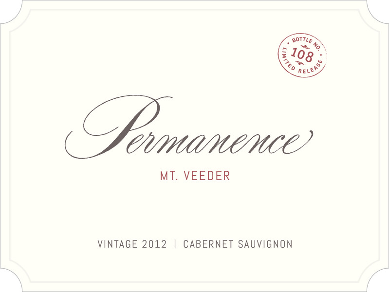 2012 Cabernet Sauvignon Permanence Mt. Veeder