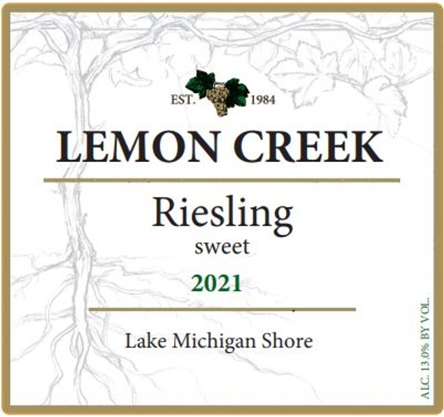 Product Image - 2021 Sweet Riesling