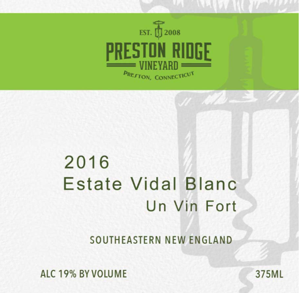 2017 Estate Vidal Blanc Port-Style Wine