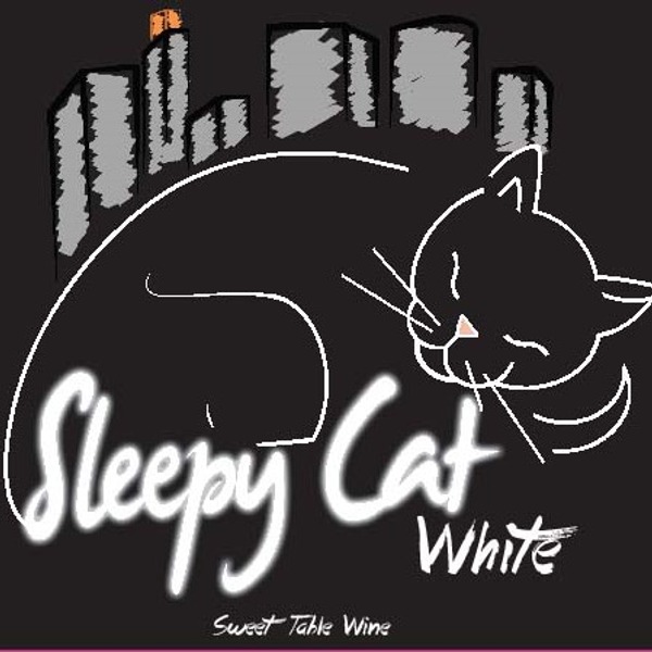 Sleepy Cat White