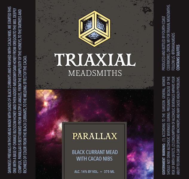 2022 Parallax Black Currant Mead with Cacao