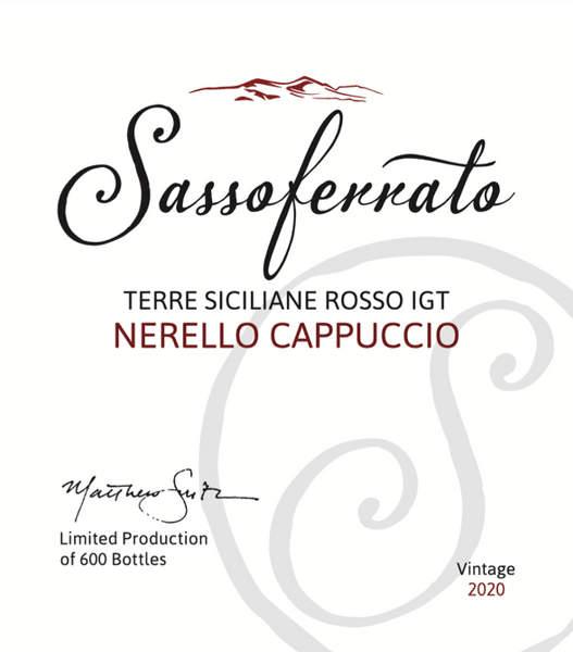 2020 Sassoferrato by Matt Smith Nerello Cappuccio IGT