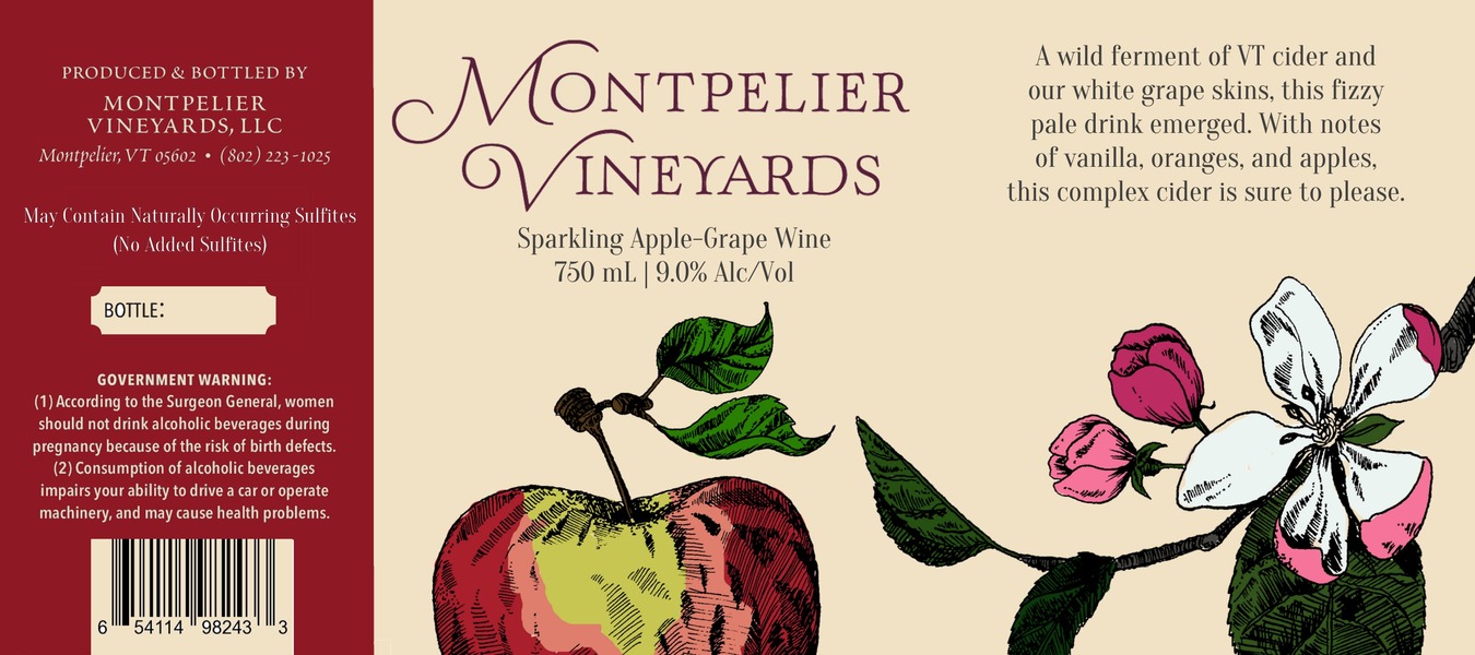 2022 Sparkling Apple Grape Wine - White