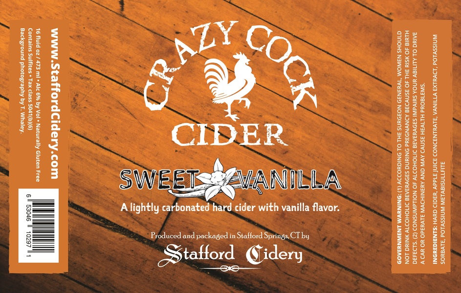 Crazy Cock Cider - Sweet Vanilla