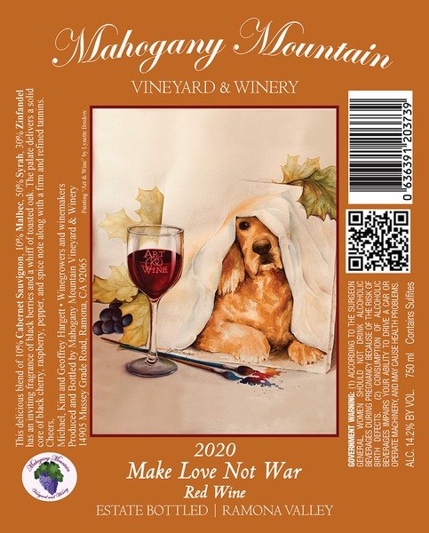 2020 Make Love Not War Red Wine