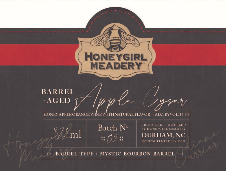 2020 Barrel Aged Apple Cyser