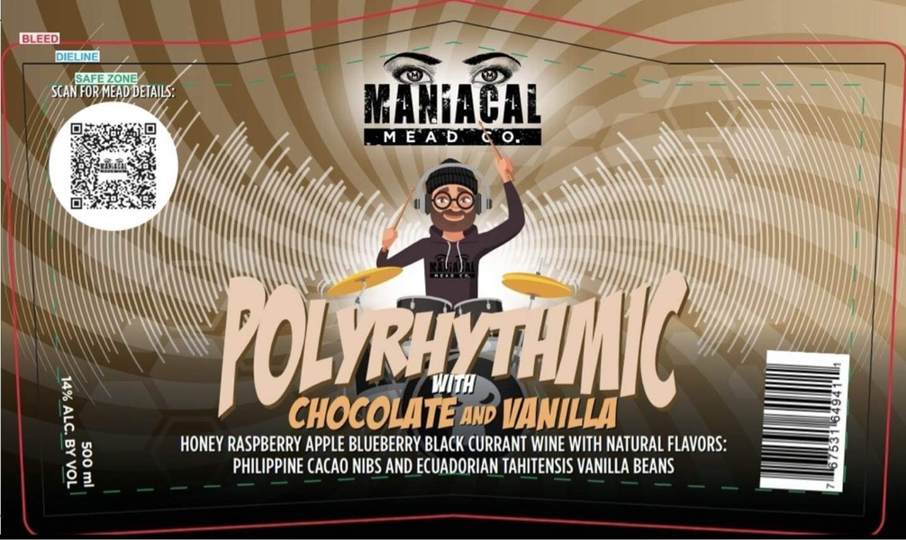 Polyrhythmic with Cacao Nibs and Vanilla Beans