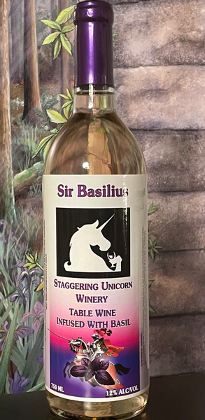 Sir Basilius- White Wine Infused w/Purple Basil