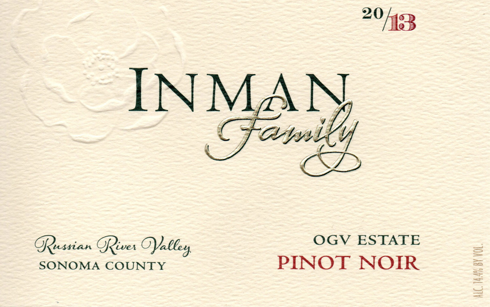 2013 Inman Family OGV Estate Russian River Valley Pinot Noir