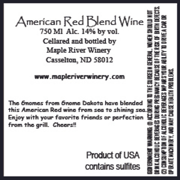 American Red Blend Wine
