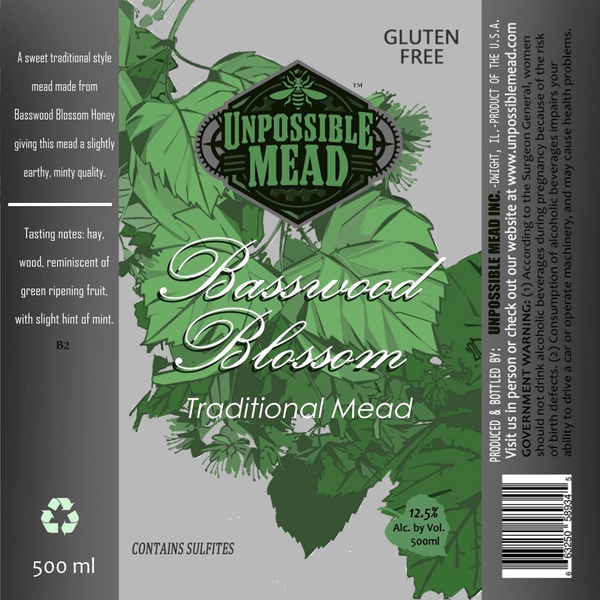 2020 Basswood Blossom Traditional Mead