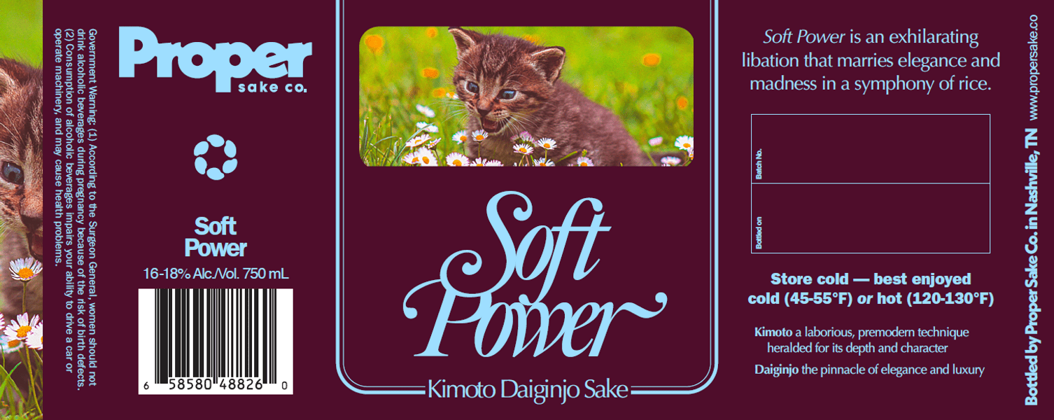 Soft Power - Kimoto Daiginjo Sake