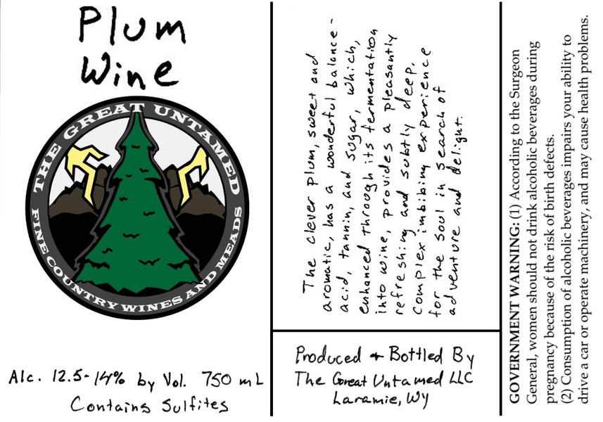 2019 Plum Wine