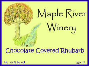 Chocolate Covered Rhubarb Wine