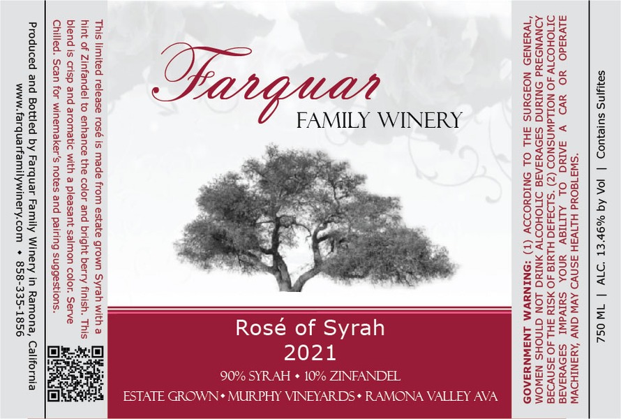 2021 Rose of Syrah