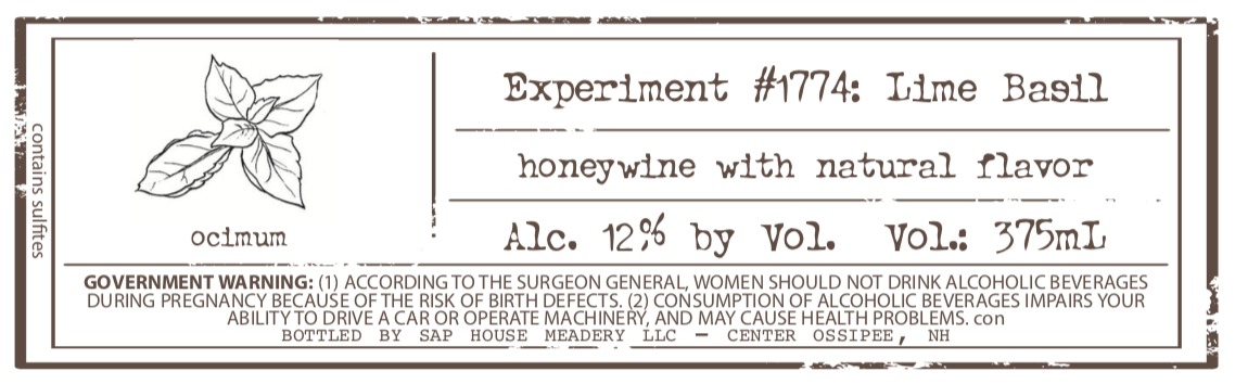 Experiment #1774: Lime Basil