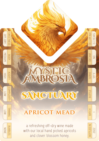 2022 Sanctuary - Estate Apricot Mead (Off-Dry)