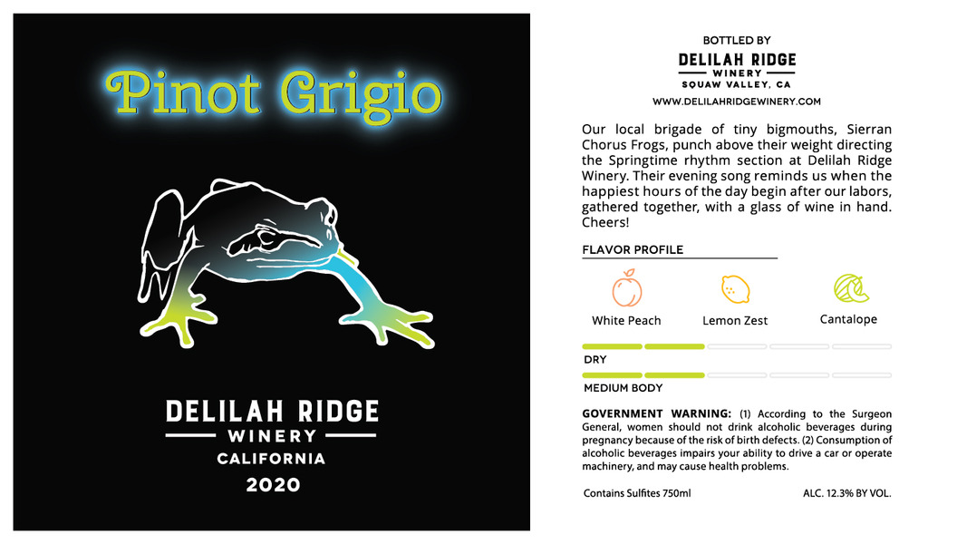 2020 Pinot Grigio (Pinot Gris)