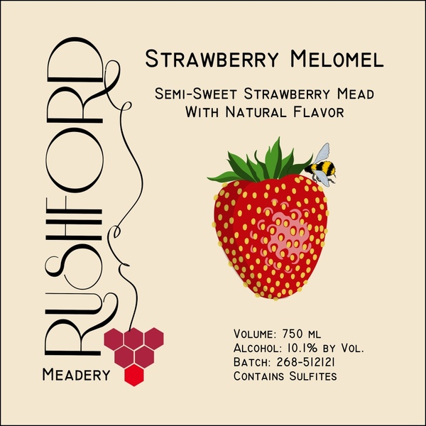 2015 Strawberry Melomel - 750ml