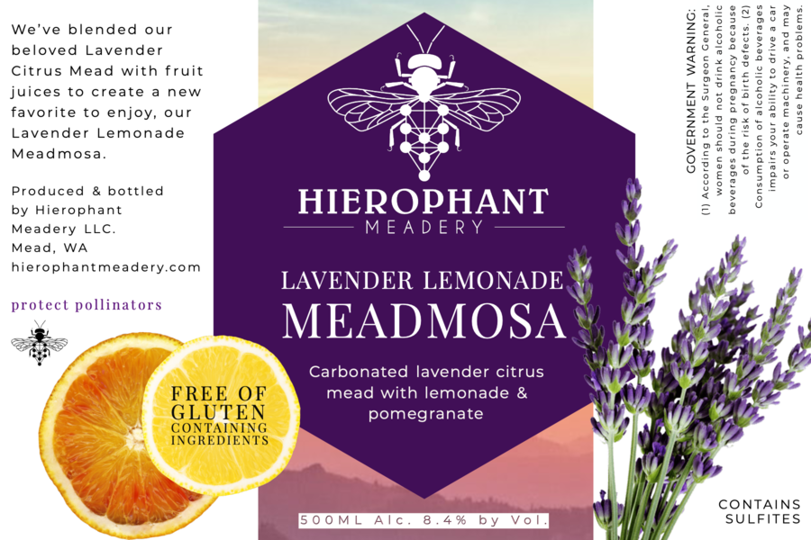 Lavender Lemonade Meadmosa 500ML