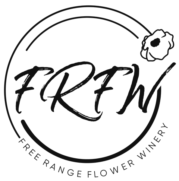 Logo for Free Range Flower Winery