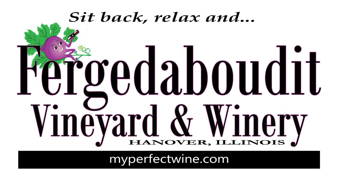 Logo for Fergedaboudit Vineyard and Winery