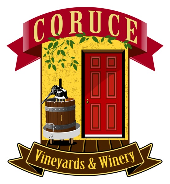 Logo for Coruce Vineyards and Winery