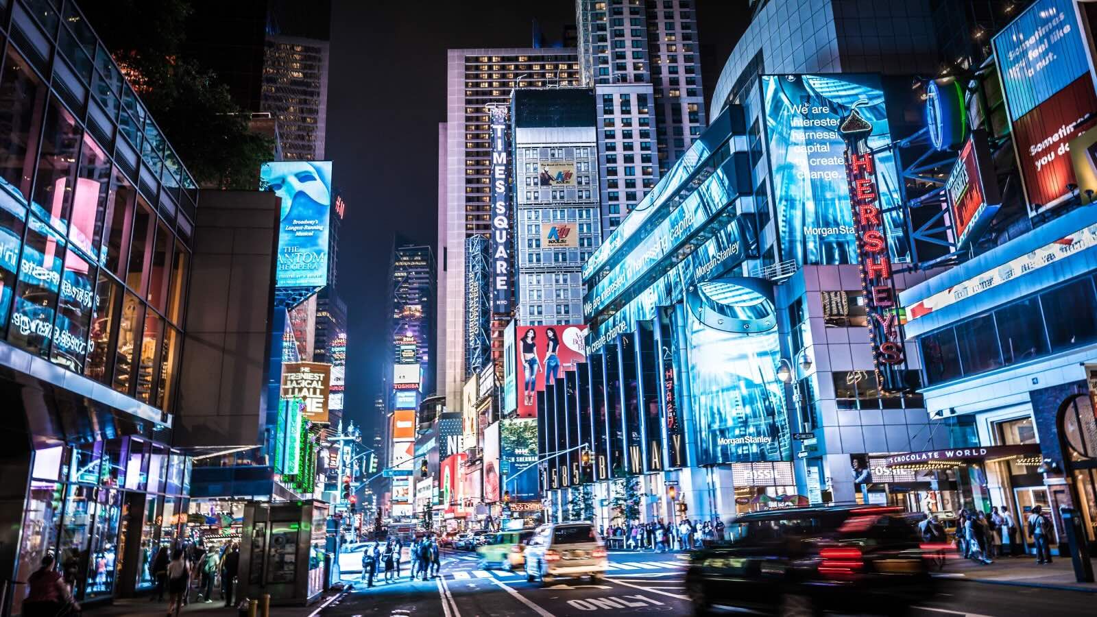 Time square with apps
