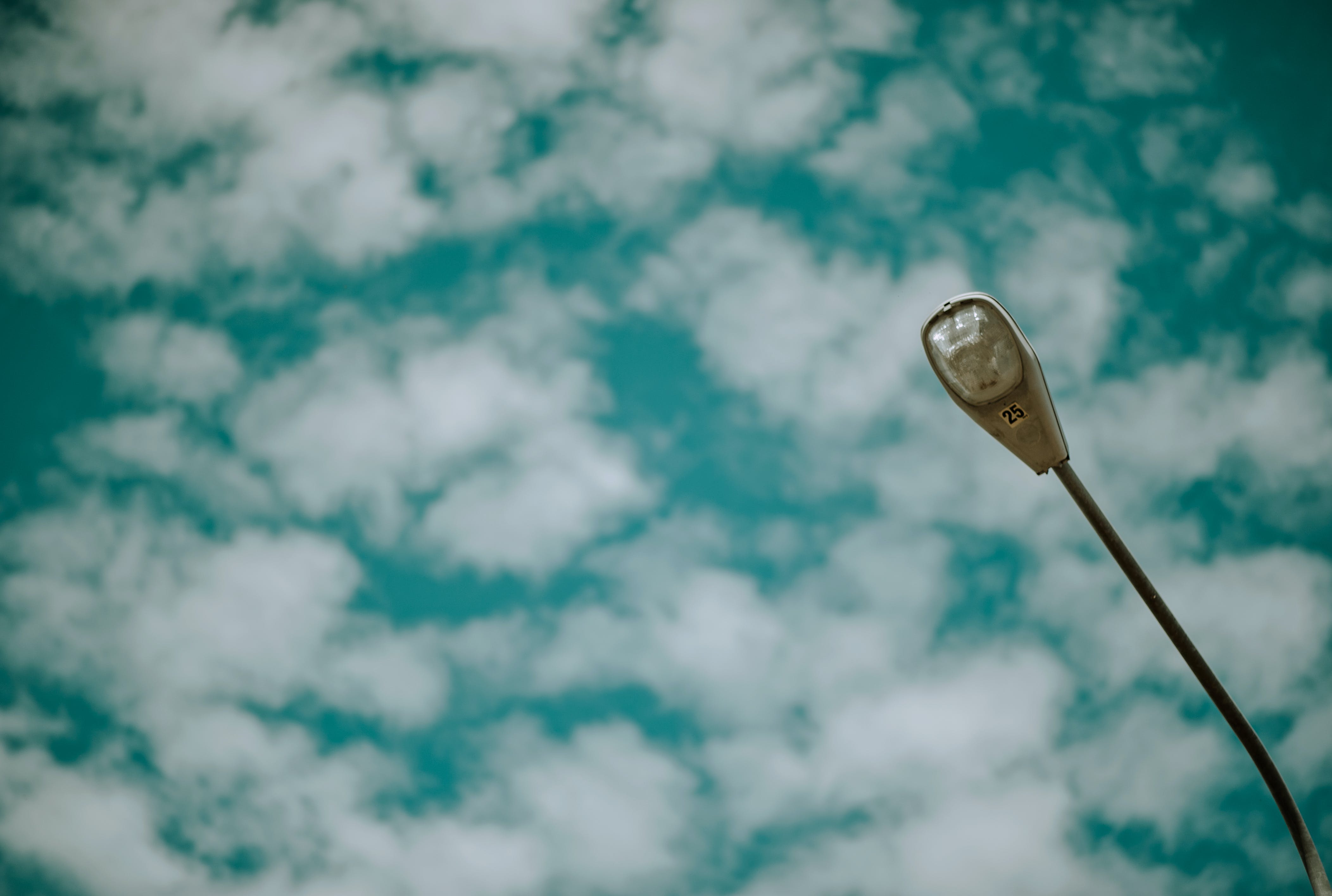 Streetlight with sky in the background